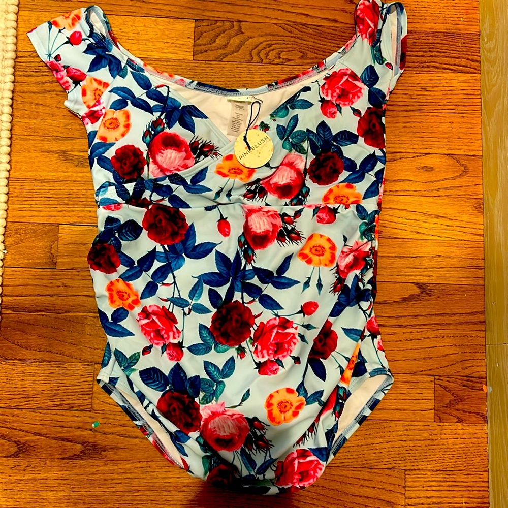 PINKBLUSH maternity swimsuit Large - NWT